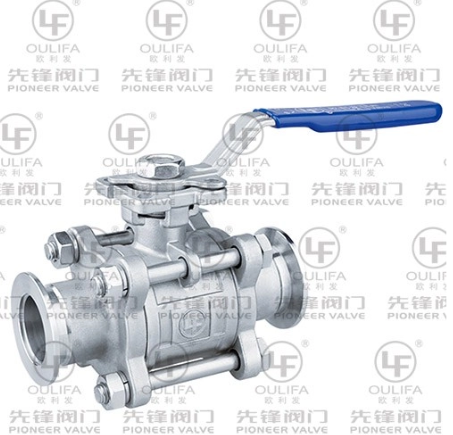 V&aacute;lvula de esfera sanit&aacute;ria Tri-Clamp